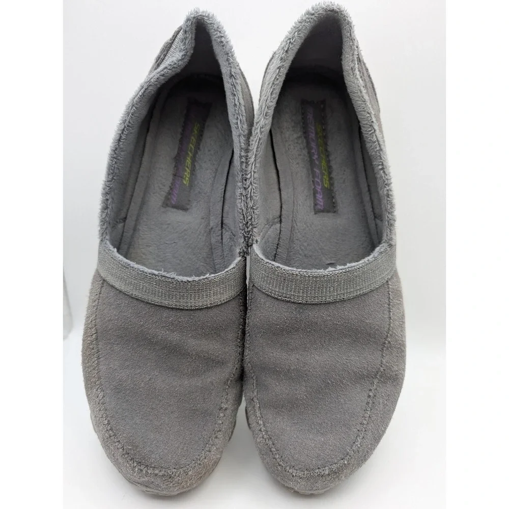 Skechers Women's Memory Foam EZ Flex 2 9.5 Motion Slip On Gray 22647 CCL